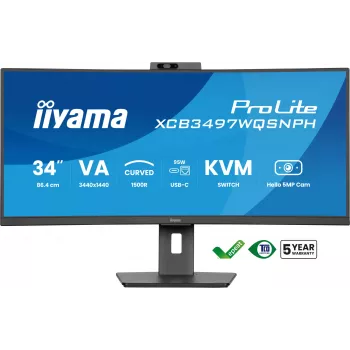Monitor iiyama ProLite XCB3497WQSNPH-B1 86,4 cm (34