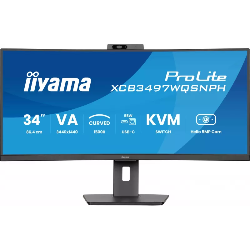 Monitor iiyama ProLite XCB3497WQSNPH-B1 86,4 cm (34