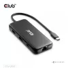 Dock portatile CLUB3D 8-1 USB Type-C® 10Gbps su HDMI™ e DisplayPort™ 8K30Hz PD max. 100Watt