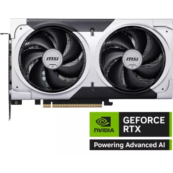 Scheda grafica MSI GeForce RTX 5060 Ti 8 GB GDDR7, PCIe 5.0, 4608 CUDA, 2602 MHz Boost, 128-Bit, 2 ventole, 180 W