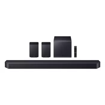 Soundbar Samsung HW-Q990F 11.1.4 canali, 756 W, nero, subwoofer wireless, HDMI, Wi‑Fi