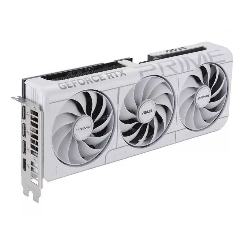 Scheda grafica ASUS GeForce RTX 5070 12 GB GDDR7, PCIe 5.0, 192-bit, bianca, 3 ventole