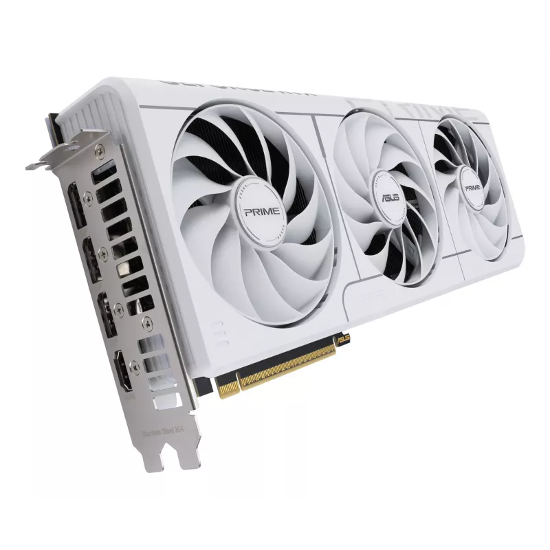 Scheda grafica ASUS GeForce RTX 5070 12 GB GDDR7, PCIe 5.0, 192-bit, bianca, 3 ventole