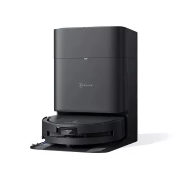 Robot aspirapolvere Ecovacs Deebot T80 Omni – senza sacchetto 3 L polvere, 0,11 L acqua, 6400 mAh, 297 min di autonomia, nero