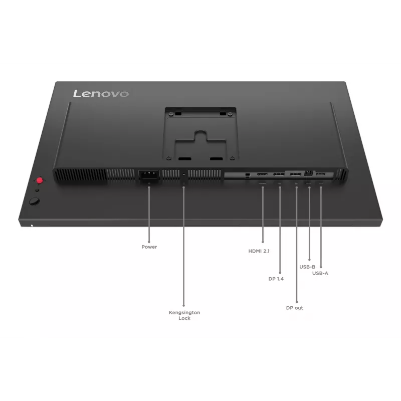 Lenovo ThinkVision P24Q-40 Monitor, 60,5 cm (23,8 inch), 2560 x 1440 Pixel, Quad HD, LCD, 6 ms, nero