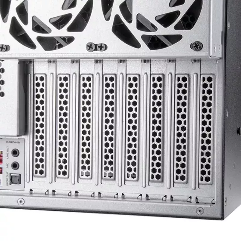 Rack per server Silverstone RM52 nero ATX SFX 440x550x220mm