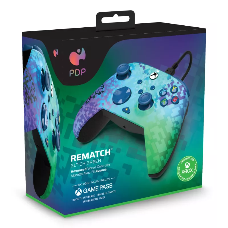 “PDP Rematch Advanced” nero, verde USB Gamepad Analogico / Digitale PC, Xbox One, Xbox Series S, Xbox Series X