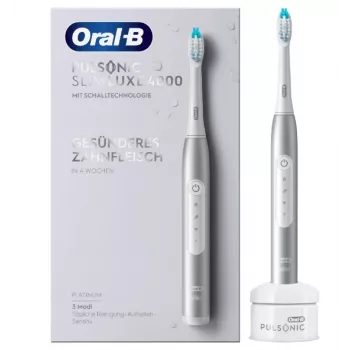 Oral-B Pulsonic schlank Luxe 4000 Spazzolino sonico per adulti platino