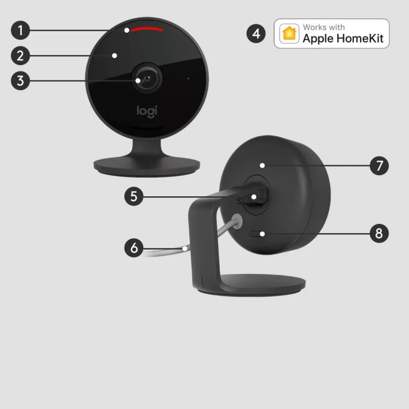 Telecamera di videosorveglianza IP Logitech Circle View Camera HD 1080