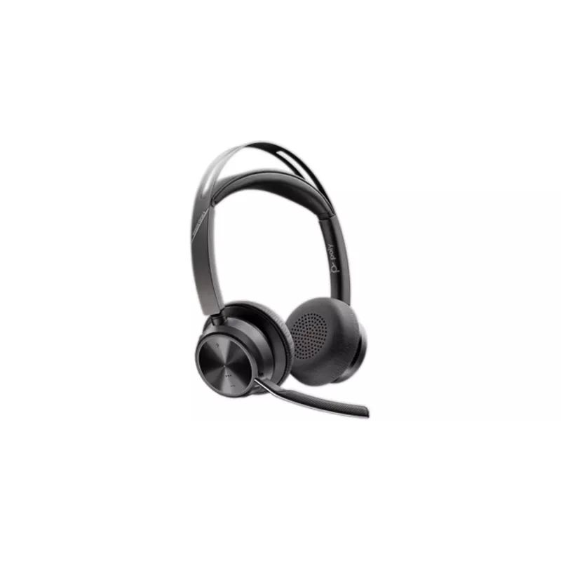 HP Poly Voyager Focus 2 Headset USB-C-C + adattatore USB-C/A + base di ricarica