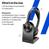 HP Poly Voyager Focus 2 Headset USB-C-C + adattatore USB-C/A + base di ricarica