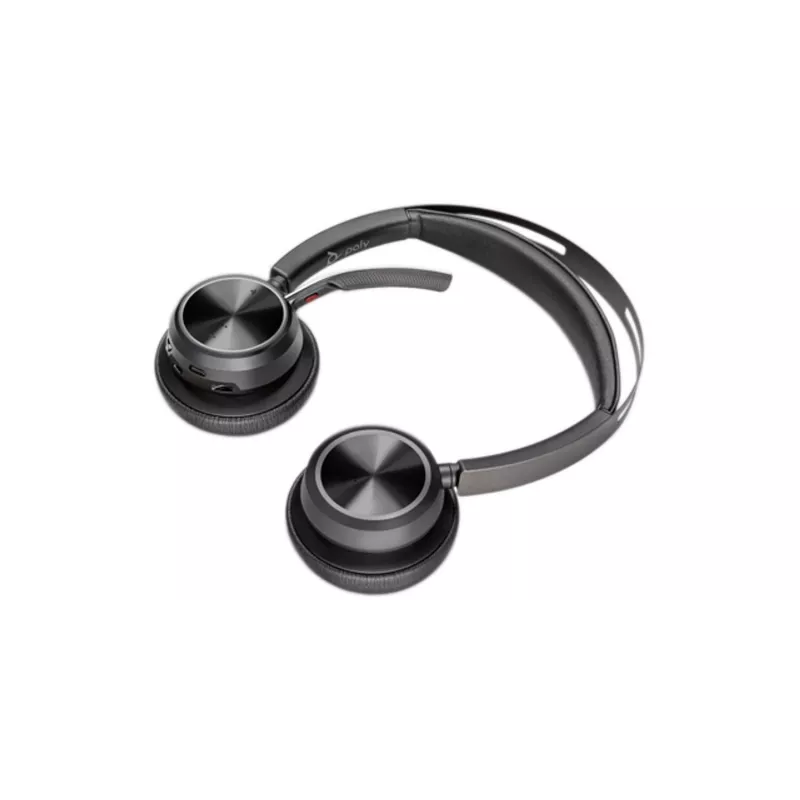 HP Poly Voyager Focus 2 Headset USB-C-C + adattatore USB-C/A + base di ricarica
