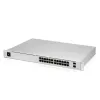 Switch gestito UBIQUITI USW-PRO-24-EU — 24× Gigabit RJ-45, 2× SFP+, L2/L3, montaggio a rack, argento