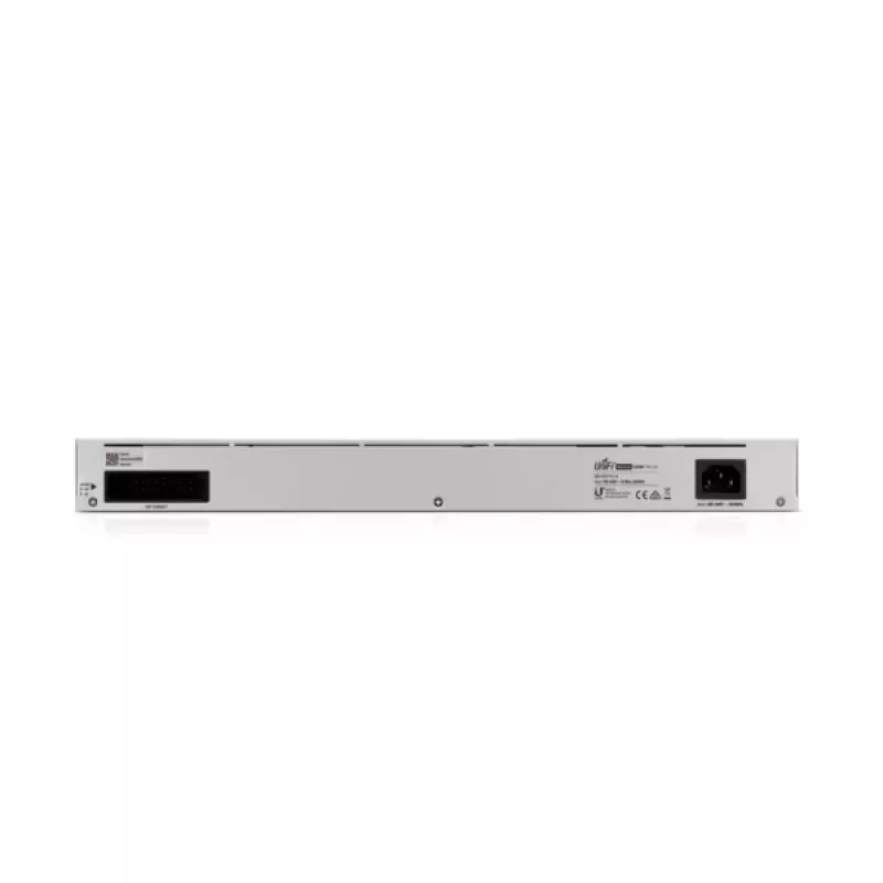 Switch gestito UBIQUITI USW-PRO-24-EU — 24× Gigabit RJ-45, 2× SFP+, L2/L3, montaggio a rack, argento