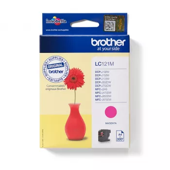 Cartuccia Brother LC 121M magenta 300 pagine Ink