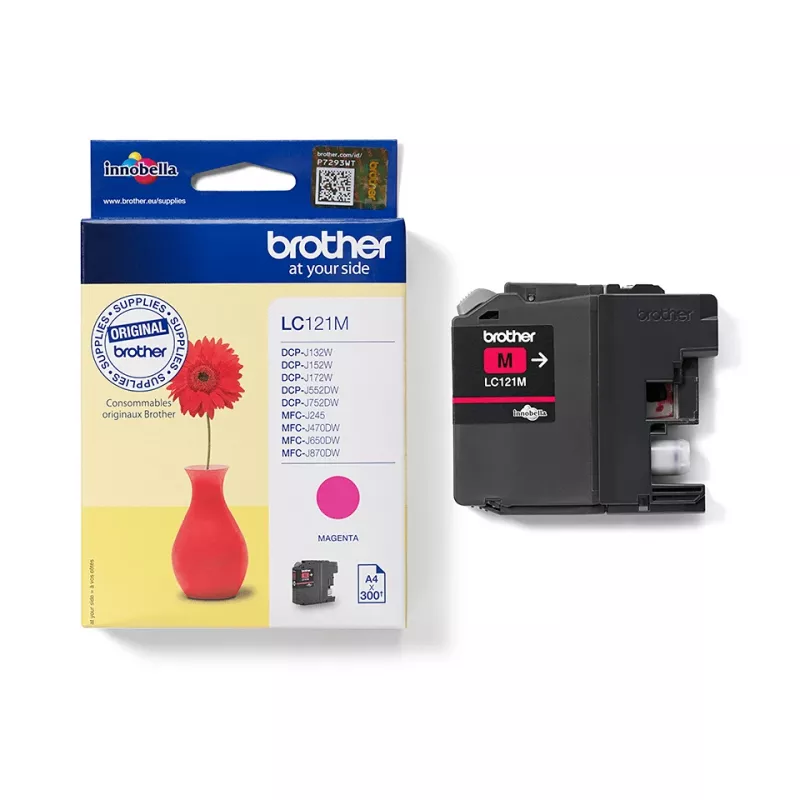 Cartuccia Brother LC 121M magenta 300 pagine Ink