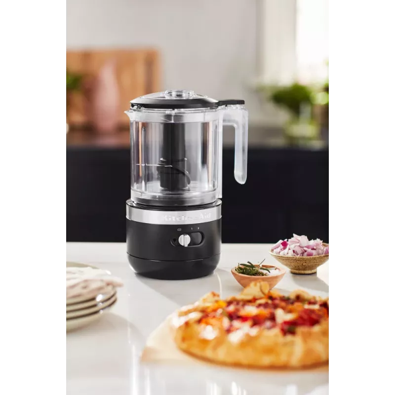 Tritatutto elettrico KitchenAid 5KFCB519EBM 1,19 L 24 W nero trasparente