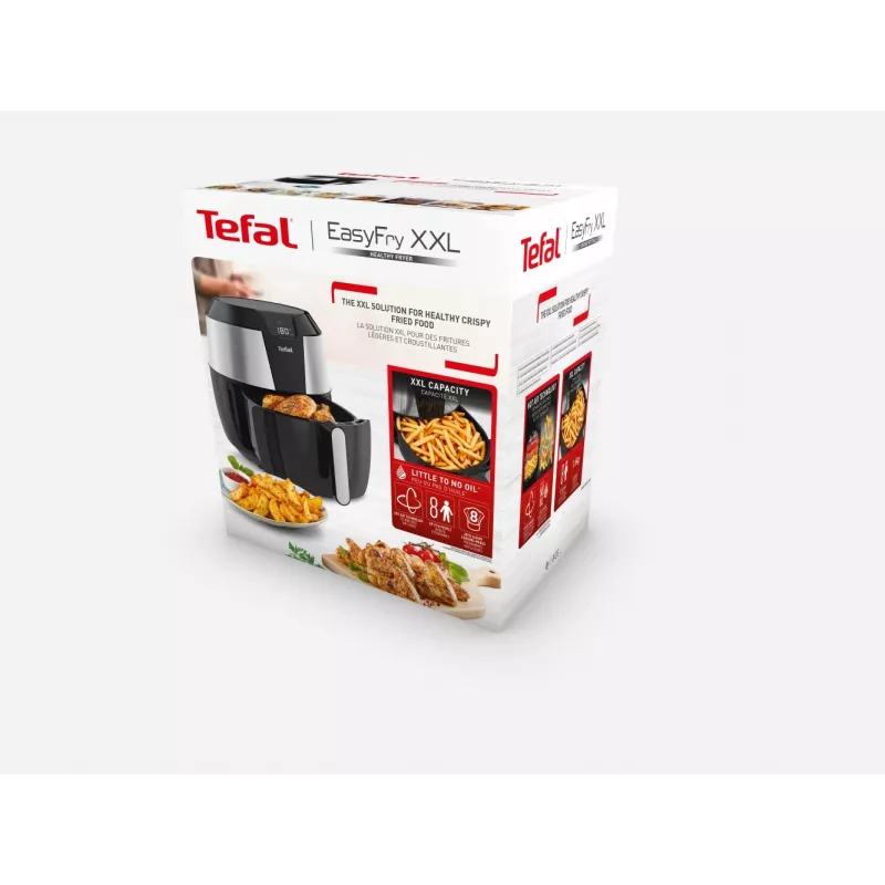 Friggitrice ad aria Tefal Easy Fry EY701D Single 5,6 L stand-alone 1850 W nera, acciaio inox