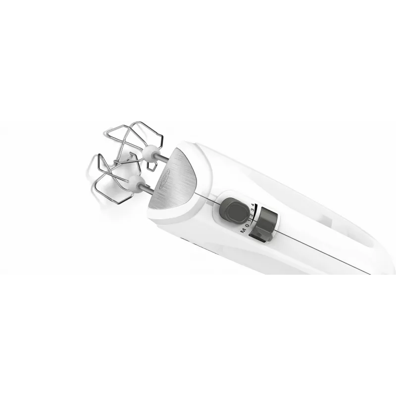Frullatore a mano Bosch MFQ24200 — 400 W, 4 velocità, turbo, acciaio spazzolato/bianco