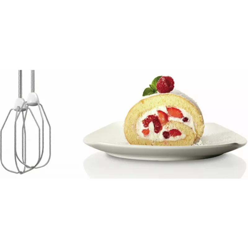 Frullatore a mano Bosch MFQ24200 — 400 W, 4 velocità, turbo, acciaio spazzolato/bianco