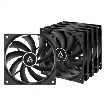 ARCTIC F12 ventola standard per case 120 mm, confezione da 5, nera