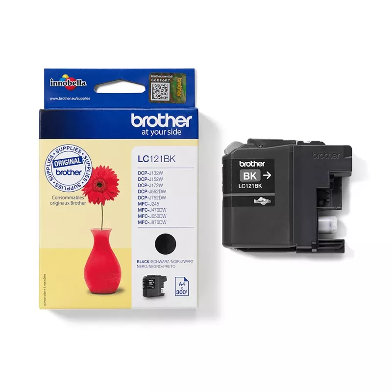Brother LC121BK cartuccia d'inchiostro 1 pz. originale nero
