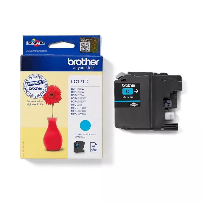 Brother LC121C cartuccia d'inchiostro, 1 pz., originale ciano