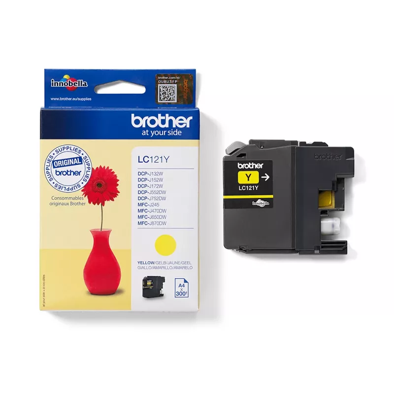 Brother LC-121Y cartuccia d'inchiostro 1 pz. originale giallo