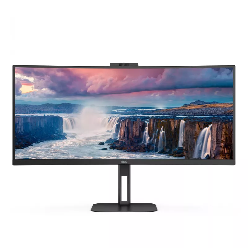 AOC V5 CU34V5CW monitor per computer 86,4 cm (34 inch) 3440 x 1440 pixel Wide Quad HD LED nero