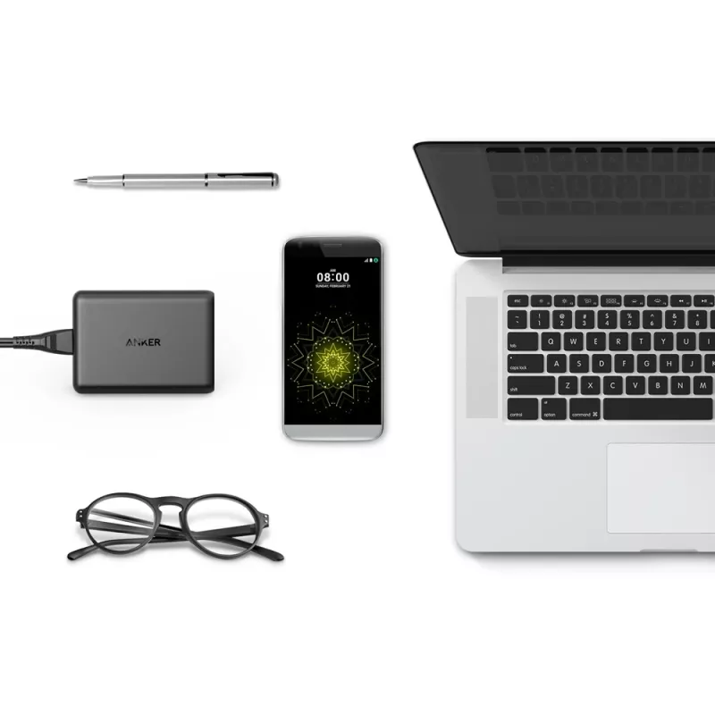 ANKER Powerport Speed 5 2x Quick Charge 3.0 Eu nero