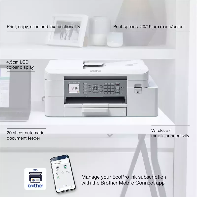 Stampante multifunzione Brother MFC-J4340DWE a getto d'inchiostro A4 1200 x 4800 DPI Wi-Fi