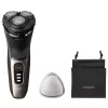 Rasoio elettrico Philips 3000 Series S3242/12 — sistema rotante a 3 testine, rasatura bagnata e asciutta, 60 min. di autonomia, litio-ione