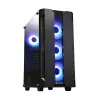 Case PC CHIEFTEC GS-01B-OP Tower nero – vetro temperato, ventole RGB, supporta ATX/Micro-ATX, GPU fino a 320 mm