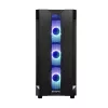 Case PC CHIEFTEC GS-01B-OP Tower nero – vetro temperato, ventole RGB, supporta ATX/Micro-ATX, GPU fino a 320 mm