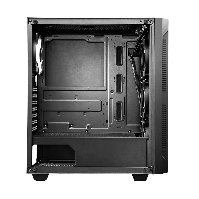 Case PC CHIEFTEC GS-01B-OP Tower nero – vetro temperato, ventole RGB, supporta ATX/Micro-ATX, GPU fino a 320 mm