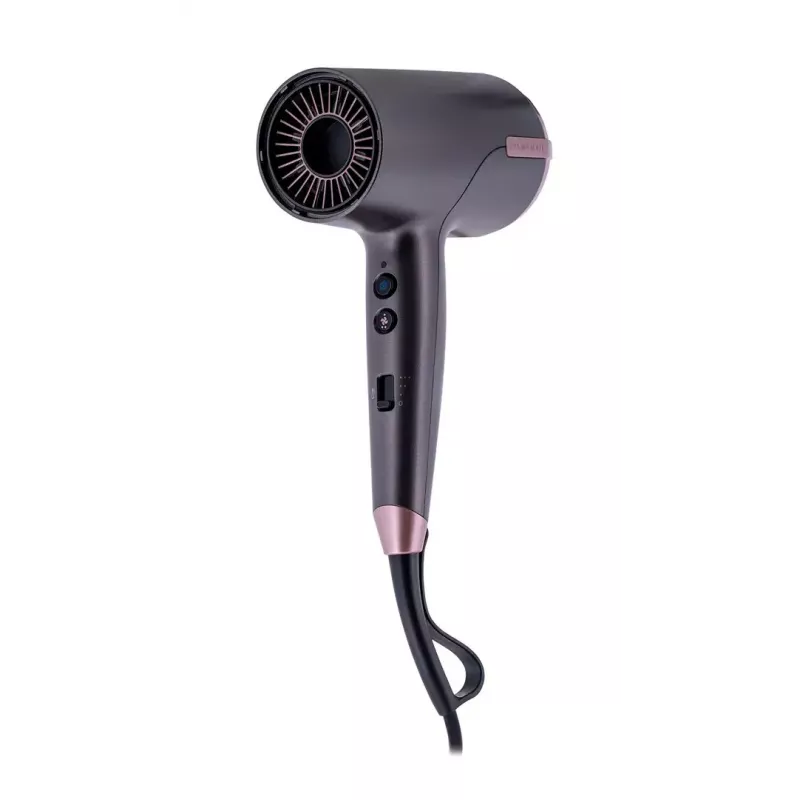 Asciugacapelli Remington D6077 2000 W, funzione ioni, getto freddo, diffusore, 3 livelli di temperatura, grigio/bronzo