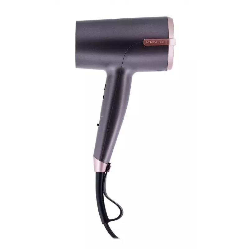 Asciugacapelli Remington D6077 2000 W, funzione ioni, getto freddo, diffusore, 3 livelli di temperatura, grigio/bronzo