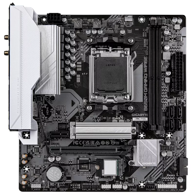 Scheda madre GIGABYTE B650M GAMING WIFI6E, AMD B650, Socket AM5, Micro ATX