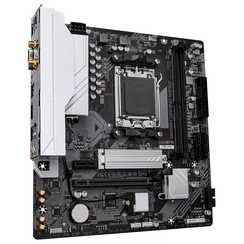 Scheda madre GIGABYTE B650M GAMING WIFI6E, AMD B650, Socket AM5, Micro ATX