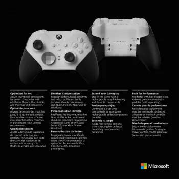 Gamepad Microsoft Xbox Elite Wireless Series 2 Core nero bianco Bluetooth USB
