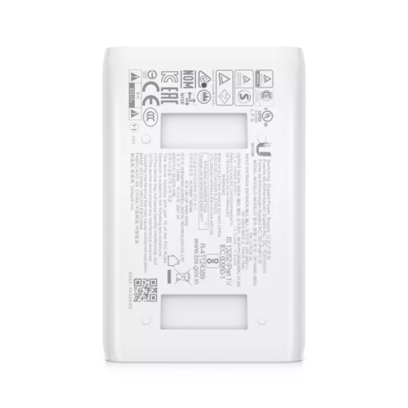 Iniettore PoE UBIQUITI NETWORKS, iniettore PoE+ compatto 802.3at