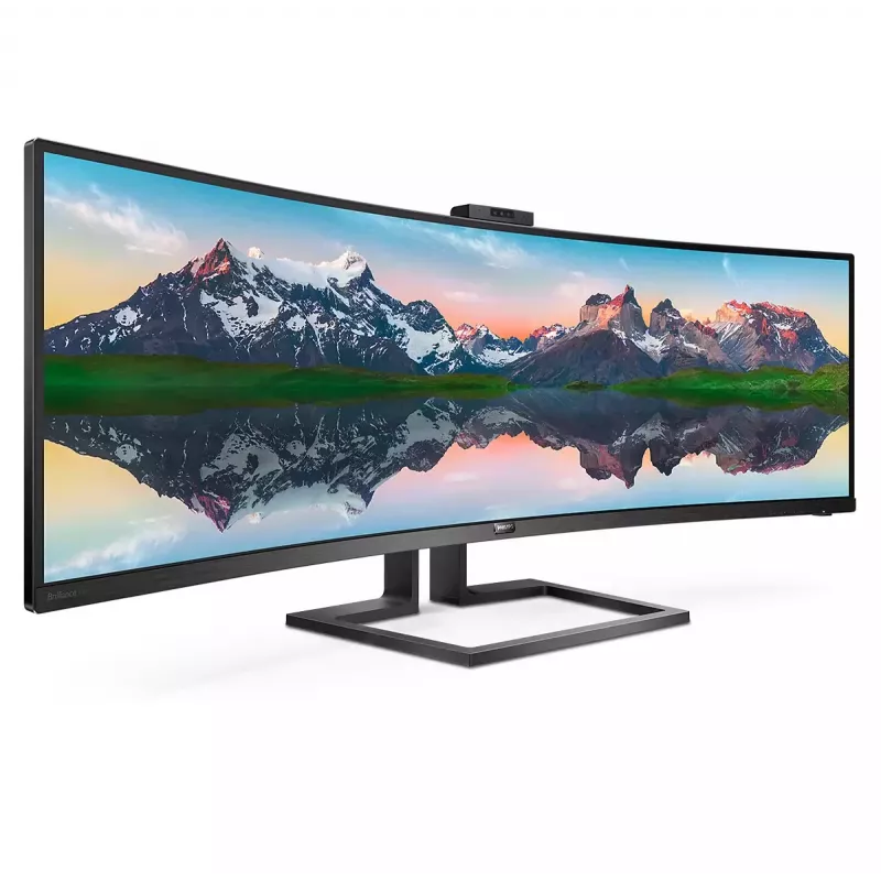 Philips P Line 32:9 SuperWide Curved Display LCD 499P9H/00, 124 cm (48,8 inch), 5120 x 1440 pixel, UltraWide Dual Quad HD, LCD, 5 ms, nero