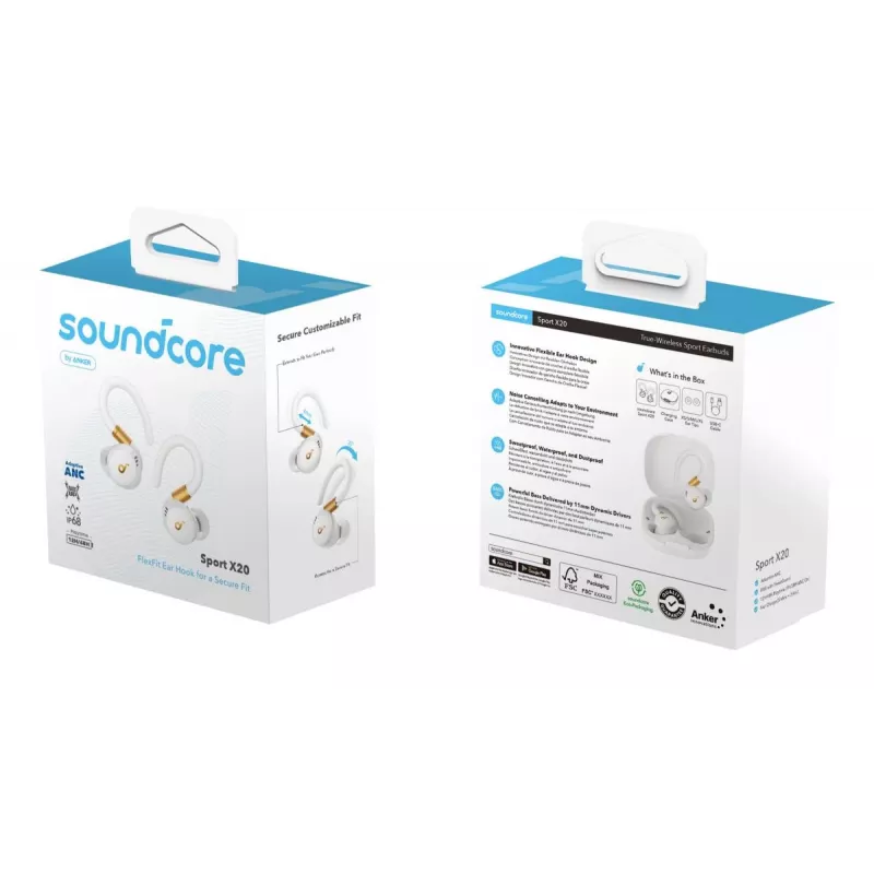 ANKER auricolari - Soundcore Sport X20 - bianco
