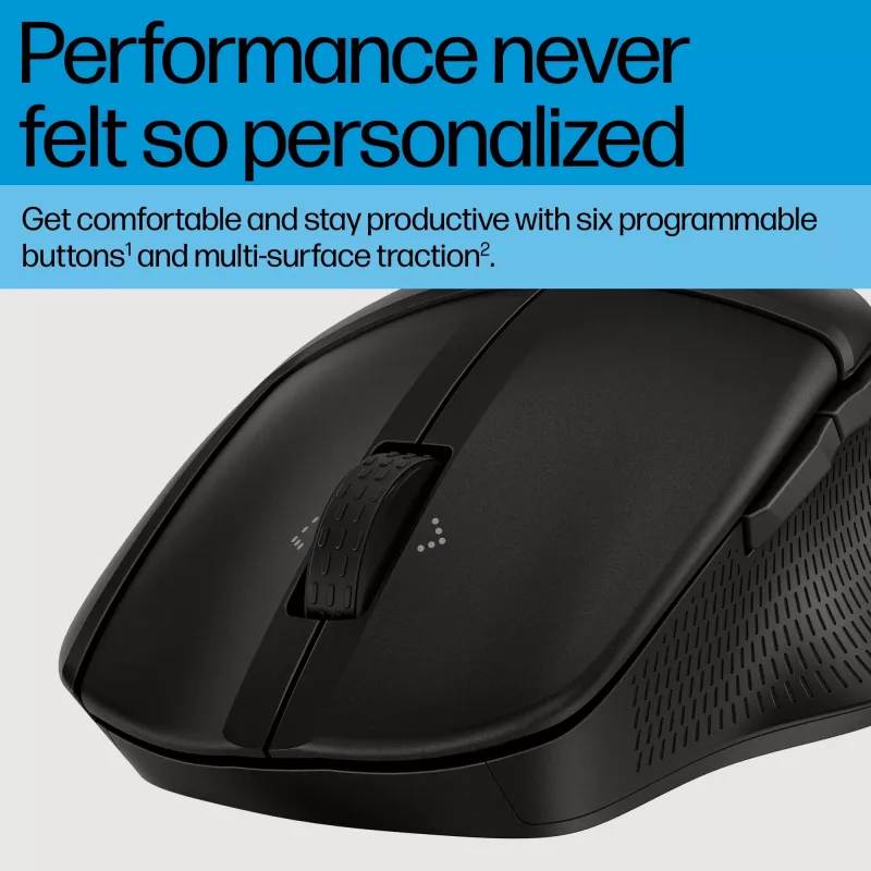 HP 480 Comfort mouse Bluetooth, per destrorsi, Bluetooth, 4000 DPI, nero