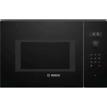Microonde da incasso Bosch Serie 6 BFL554MB0 – 900 W, 25 L, comandi a rotella e touch, nero