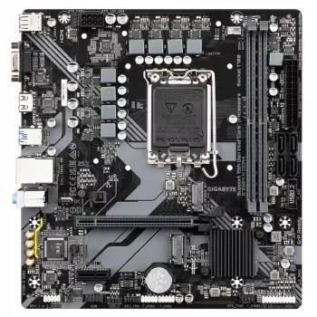 GIGABYTE B760M H DDR4 scheda madre - supporta processori Intel Core di 14ª generazione, VRM digitale 6+1+1 fasi, fino a 3200MHz DDR4 (OC), 2xPCIe 4.0 M.2, GbE LAN, USB 3.2 Gen1