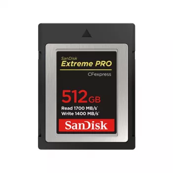 WESTERN DIGITAL SanDisk CF Express Extreme Pro 512 GB, 1700 MB/s in lettura, 1400 MB/s in scrittura