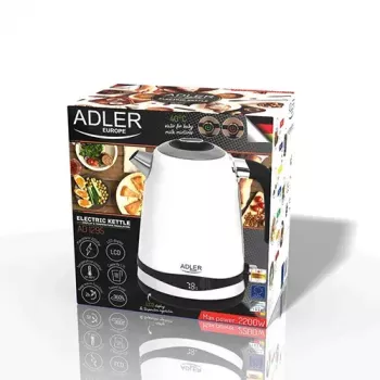 Bollitore elettrico Adler 1,7 L 2200 W bianco
