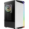 Aerocool Bionic V2 case PC Midi Tower, ATX / micro ATX / Mini-ITX, vetro temperato, RGB, bianco