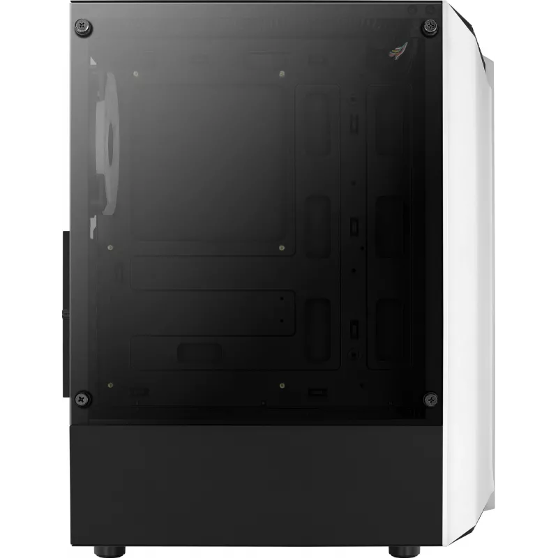 Aerocool Bionic V2 case PC Midi Tower, ATX / micro ATX / Mini-ITX, vetro temperato, RGB, bianco